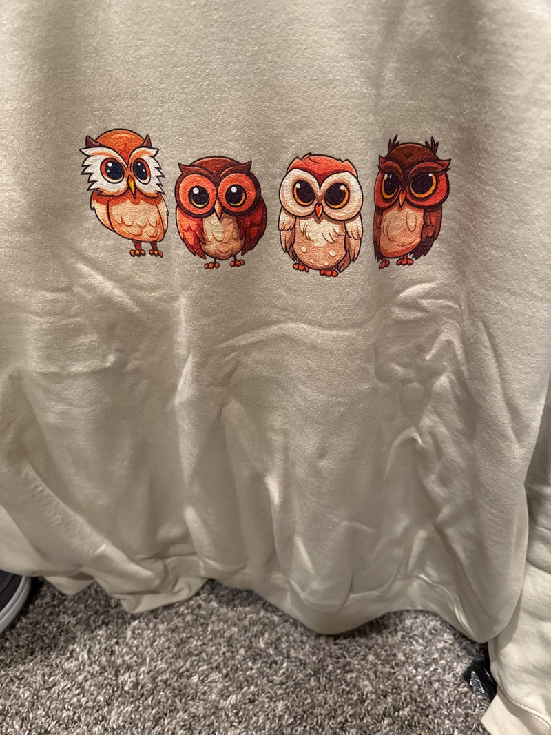 Customer photo of Cute Owl Sweatshirt | Owl Lover Nature Gift