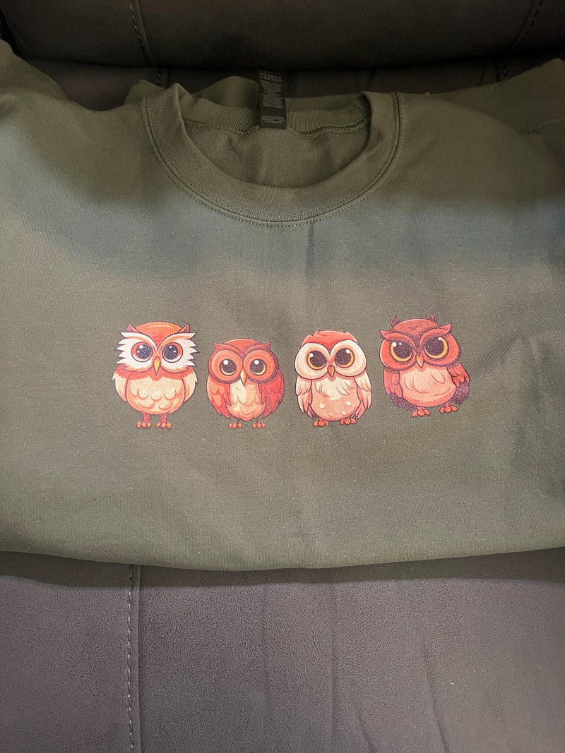 Customer photo of Cute Owl Sweatshirt | Owl Lover Nature Gift